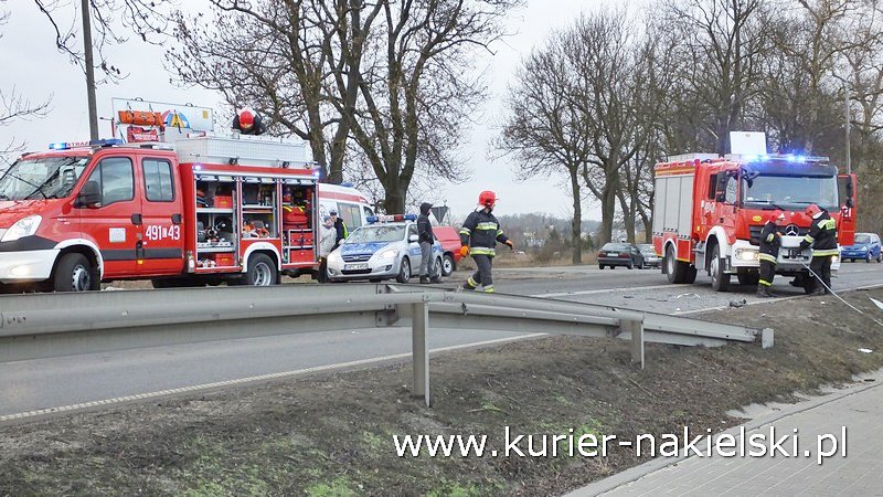 Wypadek na Poznańskiej w Nakle nad Notecią