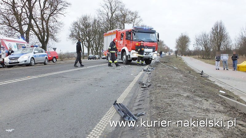 Wypadek na Poznańskiej w Nakle nad Notecią