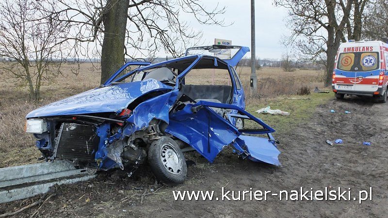 Wypadek na Poznańskiej w Nakle nad Notecią