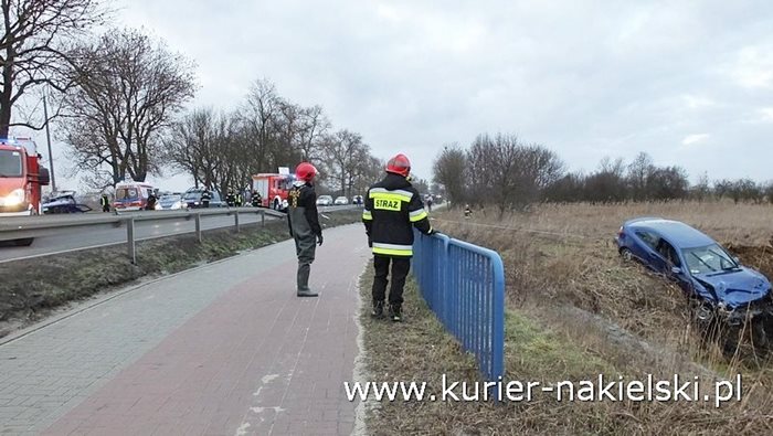 Wypadek na Poznańskiej w Nakle nad Notecią