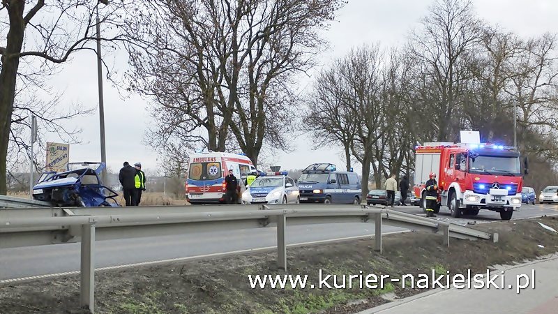 Wypadek na Poznańskiej w Nakle nad Notecią