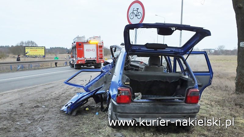 Wypadek na Poznańskiej w Nakle nad Notecią