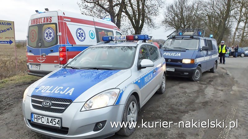 Wypadek na Poznańskiej w Nakle nad Notecią