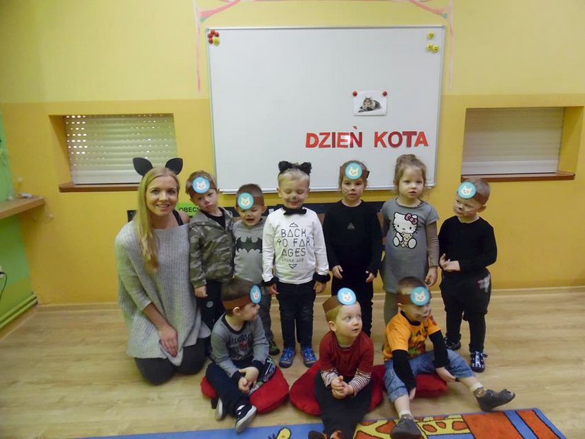 Światowy Dzień Kota w Niepubliczny przedszkolu ?Słoneczko?