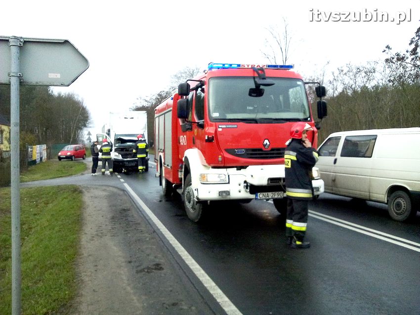 Kolizja trzech samochodów w Kołaczkowie