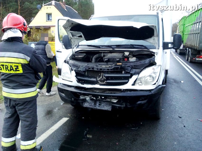 Kolizja trzech samochodów w Kołaczkowie