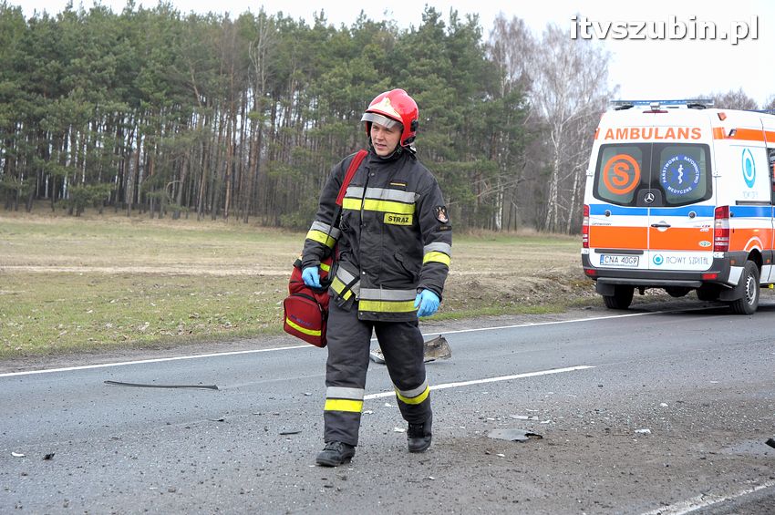 Wpadek na krajowej piątce, kierujący oplem miał 1,5 promila