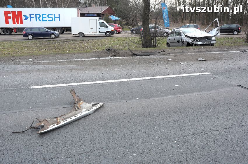 Wpadek na krajowej piątce, kierujący oplem miał 1,5 promila