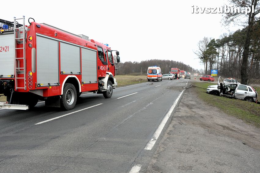 Wpadek na krajowej piątce, kierujący oplem miał 1,5 promila