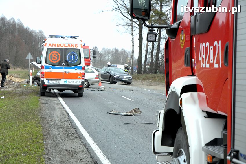Wpadek na krajowej piątce, kierujący oplem miał 1,5 promila