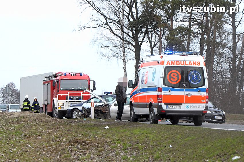 Wpadek na krajowej piątce, kierujący oplem miał 1,5 promila