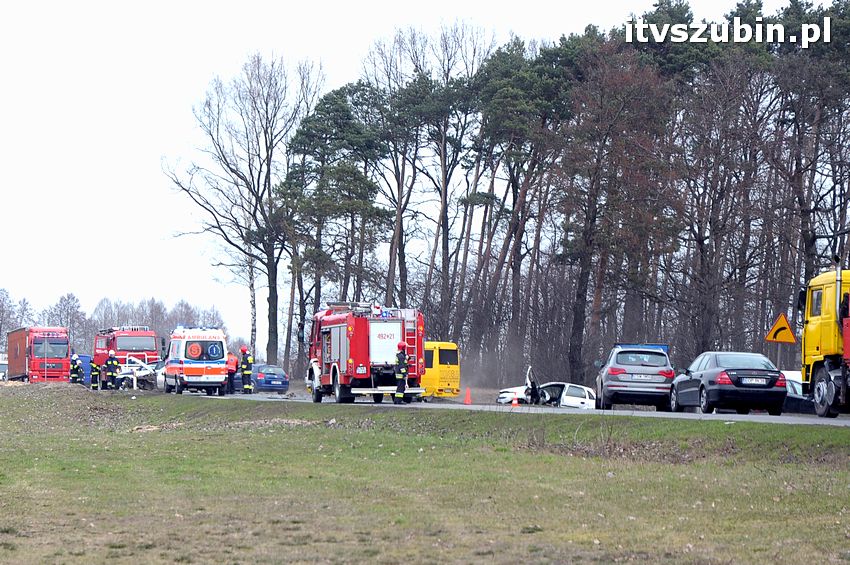 Wpadek na krajowej piątce, kierujący oplem miał 1,5 promila
