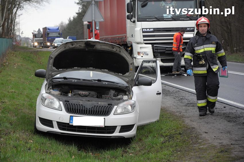 Kolizja trzech samochodów w Kołaczkowie