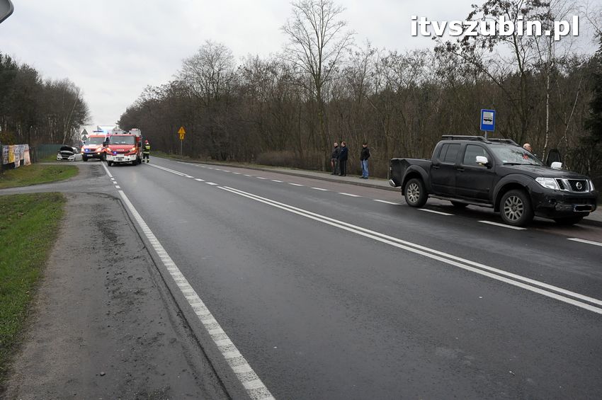 Kolizja trzech samochodów w Kołaczkowie