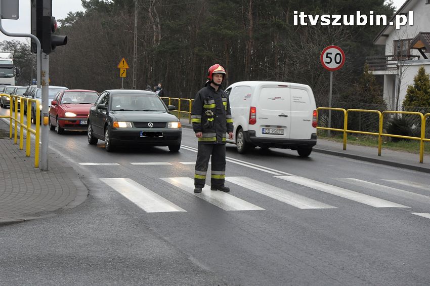 Kolizja trzech samochodów w Kołaczkowie