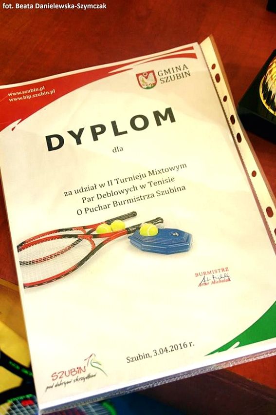 II Mixtowy Turniej Tenisa pod patronatem Burmistrza Szubina