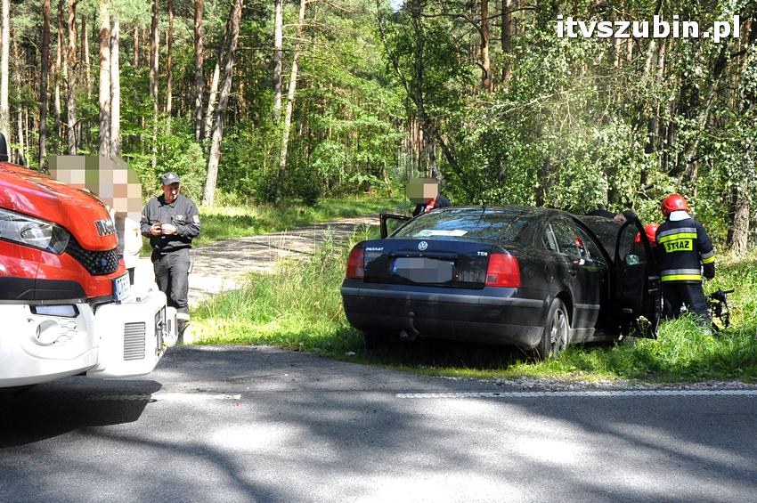 Tragiczny w skutkach wypadek na trasie Szubin - Łabiszyn. Śmierć na miejscu poniósł motocyklista
