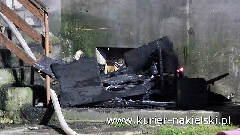 Pożar budynku jednorodzinnego w Małocinie