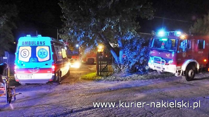 Pożar budynku jednorodzinnego w Małocinie