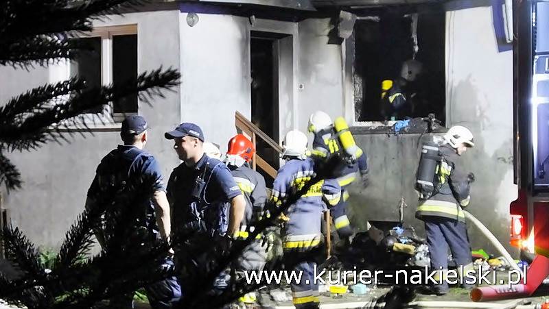 Pożar budynku jednorodzinnego w Małocinie