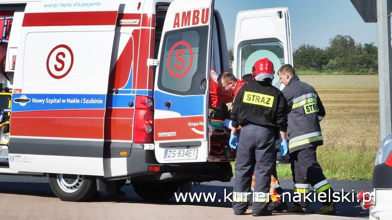 Zderzenie samochodów osobowych na skrzyżowaniu ul. Olszewskiej z drogą krajową nr 10