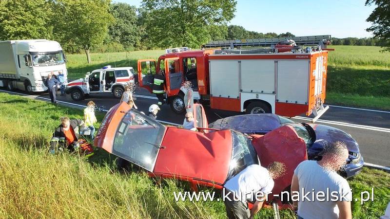 Wypadek na drodze krajowej nr 10 pomiędzy Minikowem, a Strzelewem