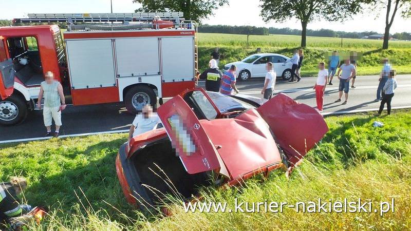 Wypadek na drodze krajowej nr 10 pomiędzy Minikowem, a Strzelewem