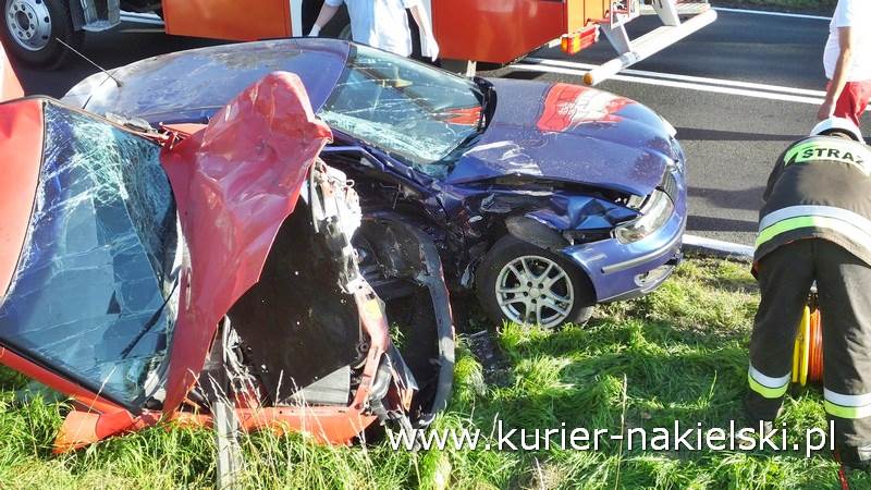 Wypadek na drodze krajowej nr 10 pomiędzy Minikowem, a Strzelewem