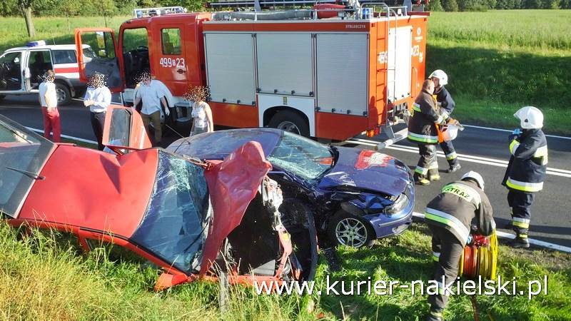 Wypadek na drodze krajowej nr 10 pomiędzy Minikowem, a Strzelewem