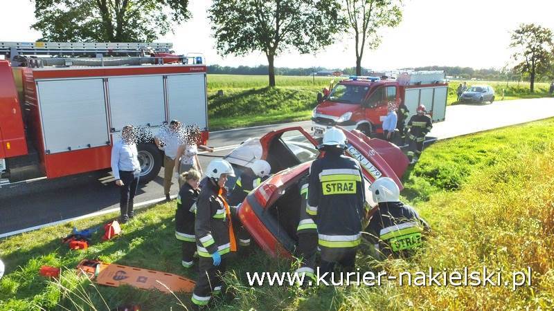 Wypadek na drodze krajowej nr 10 pomiędzy Minikowem, a Strzelewem