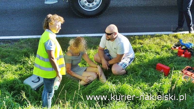 Wypadek na drodze krajowej nr 10 pomiędzy Minikowem, a Strzelewem