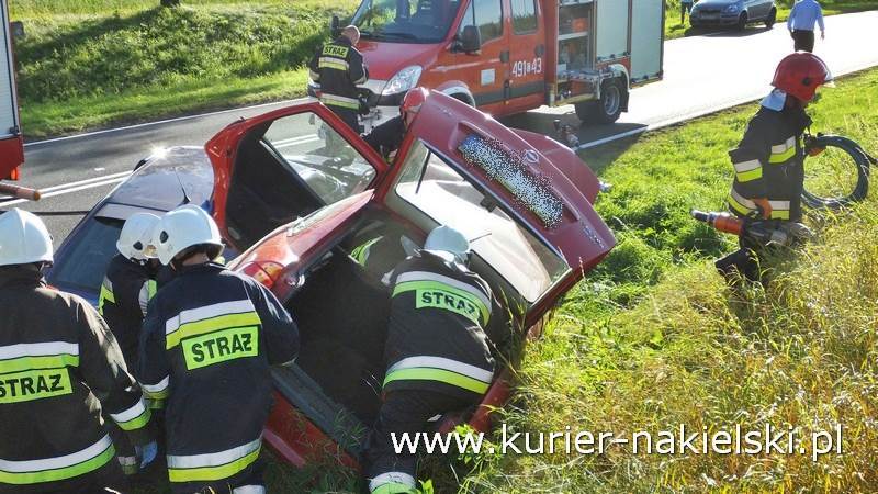 Wypadek na drodze krajowej nr 10 pomiędzy Minikowem, a Strzelewem