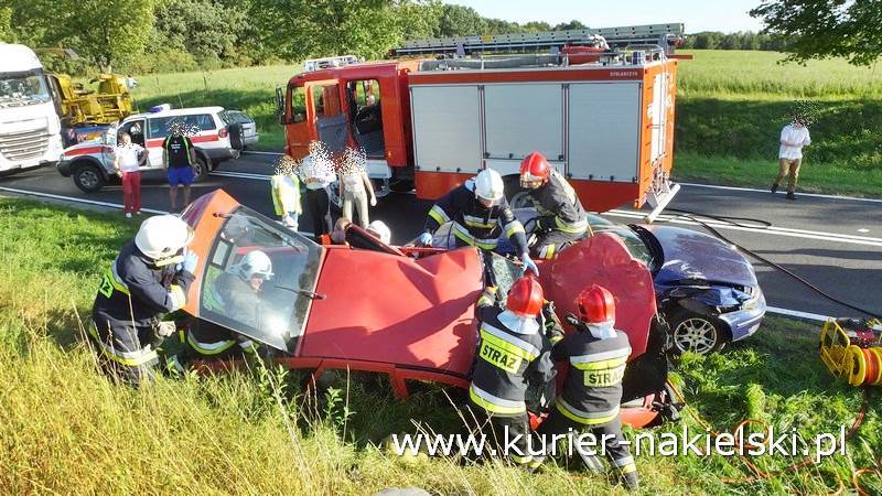 Wypadek na drodze krajowej nr 10 pomiędzy Minikowem, a Strzelewem