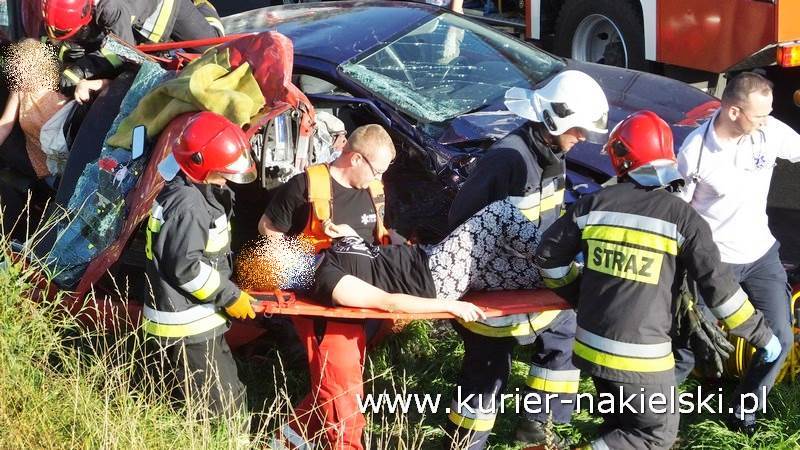 Wypadek na drodze krajowej nr 10 pomiędzy Minikowem, a Strzelewem