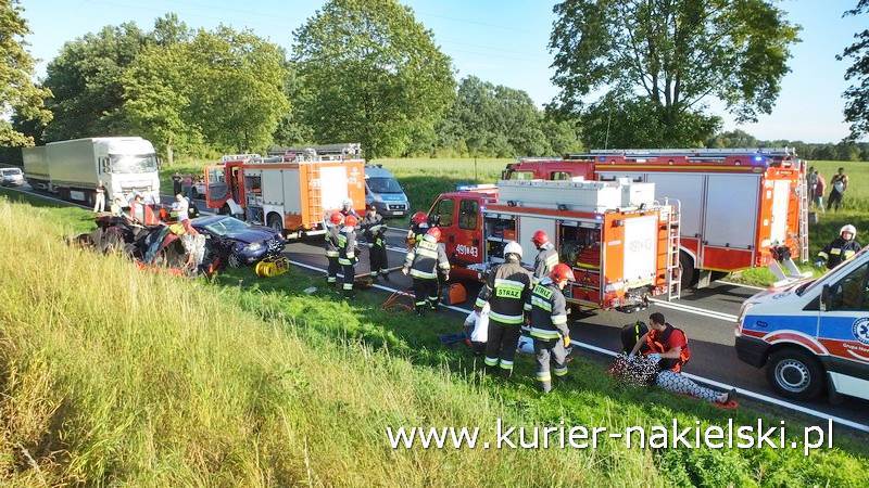 Wypadek na drodze krajowej nr 10 pomiędzy Minikowem, a Strzelewem