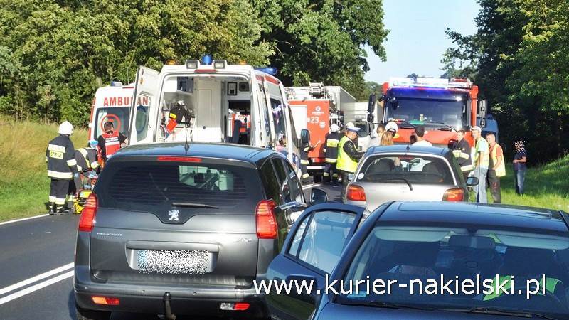 Wypadek na drodze krajowej nr 10 pomiędzy Minikowem, a Strzelewem