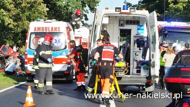 Wypadek na drodze krajowej nr 10 pomiędzy Minikowem, a Strzelewem