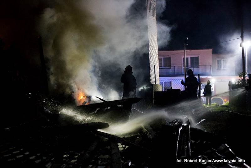 Czy w Kcyni grasuje podpalacz? Kolejny nocny pożar