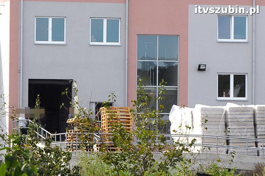 Pożar w Hucie Szkła w Turze