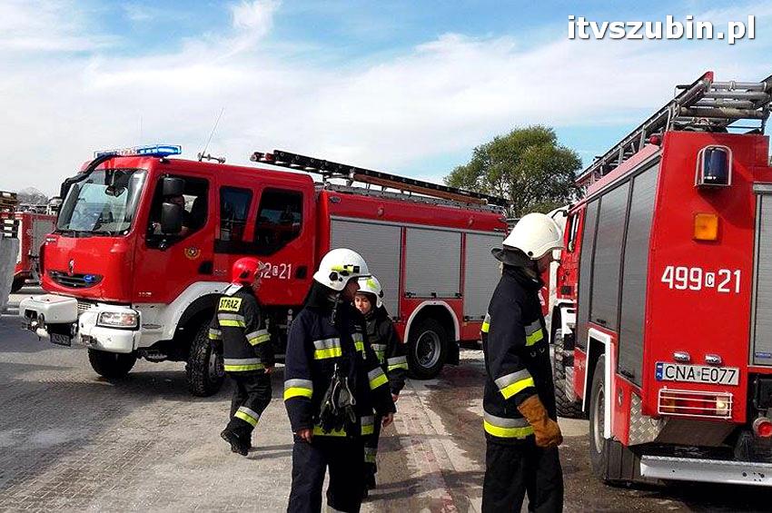 Pożar w Hucie Szkła w Turze