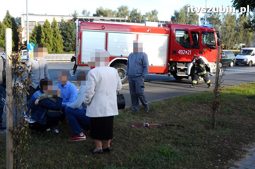 Trzy osoby trafiły do szpitala, to efekt porannej kolizji w Szubinie