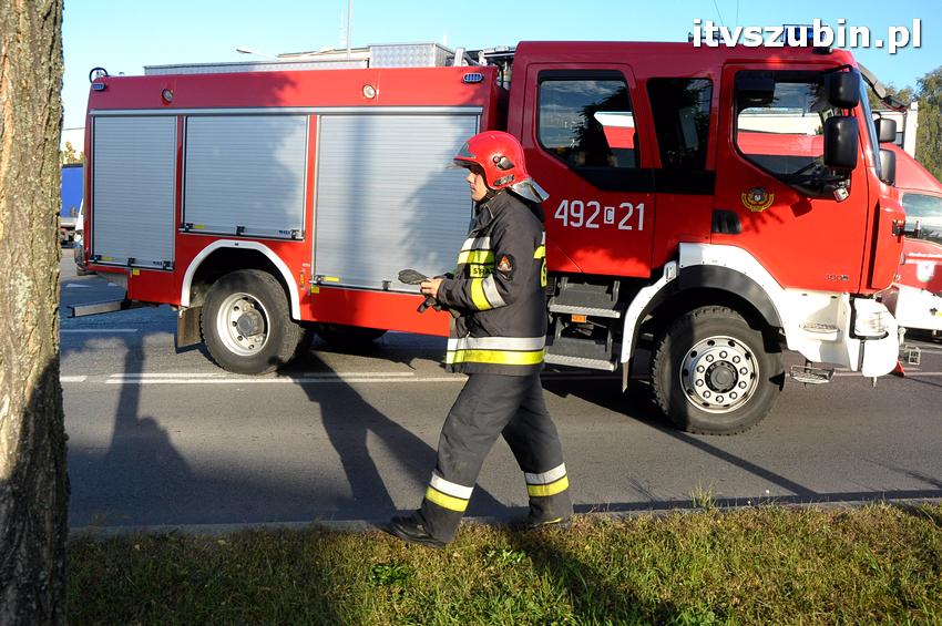 Trzy osoby trafiły do szpitala, to efekt porannej kolizji w Szubinie