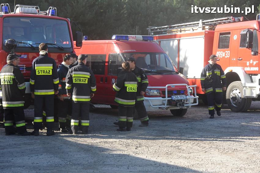 Ćwiczenia taktyczne na terenie leśnictwa Gąbin