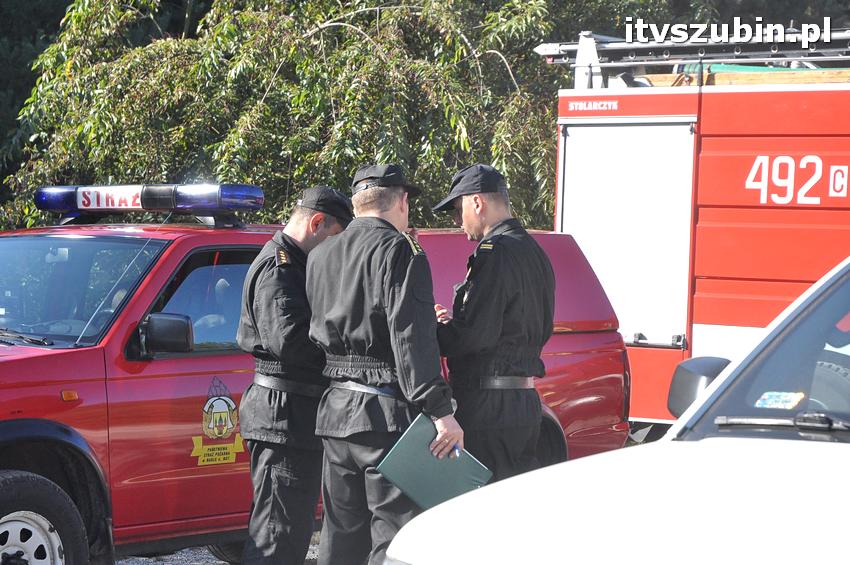 Ćwiczenia taktyczne na terenie leśnictwa Gąbin