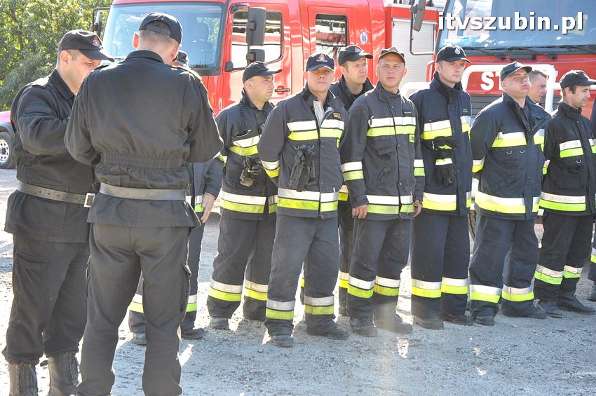 Ćwiczenia taktyczne na terenie leśnictwa Gąbin