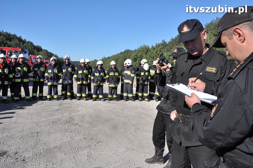 Ćwiczenia taktyczne na terenie leśnictwa Gąbin