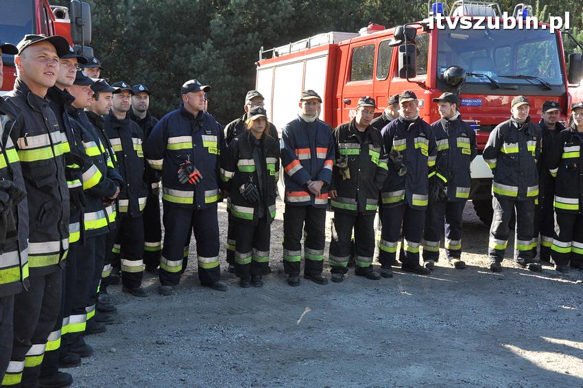 Ćwiczenia taktyczne na terenie leśnictwa Gąbin