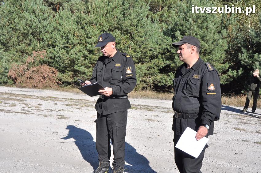 Ćwiczenia taktyczne na terenie leśnictwa Gąbin