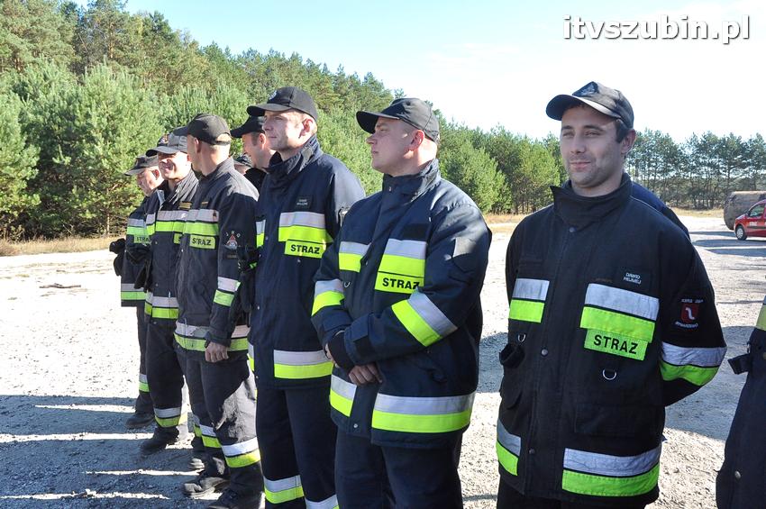 Ćwiczenia taktyczne na terenie leśnictwa Gąbin
