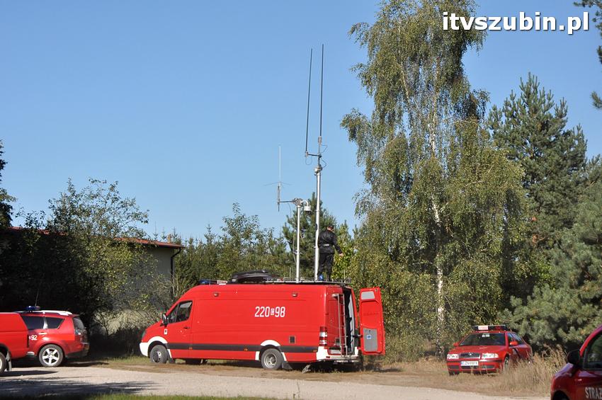 Ćwiczenia taktyczne na terenie leśnictwa Gąbin